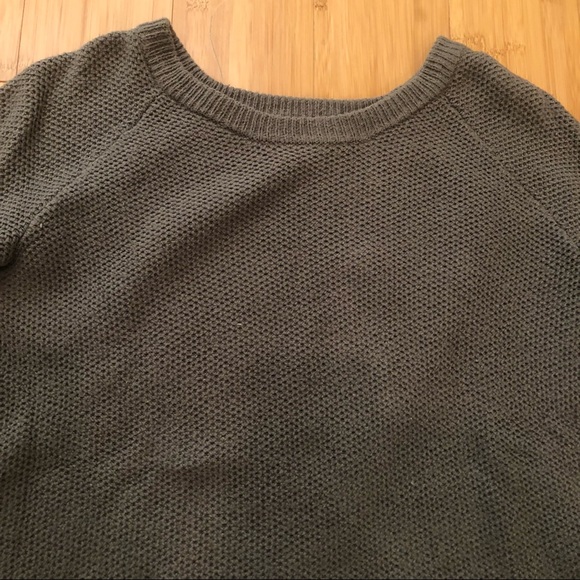 Madewell Army Green Sweater Criss Cross Back - Picture 4 of 4